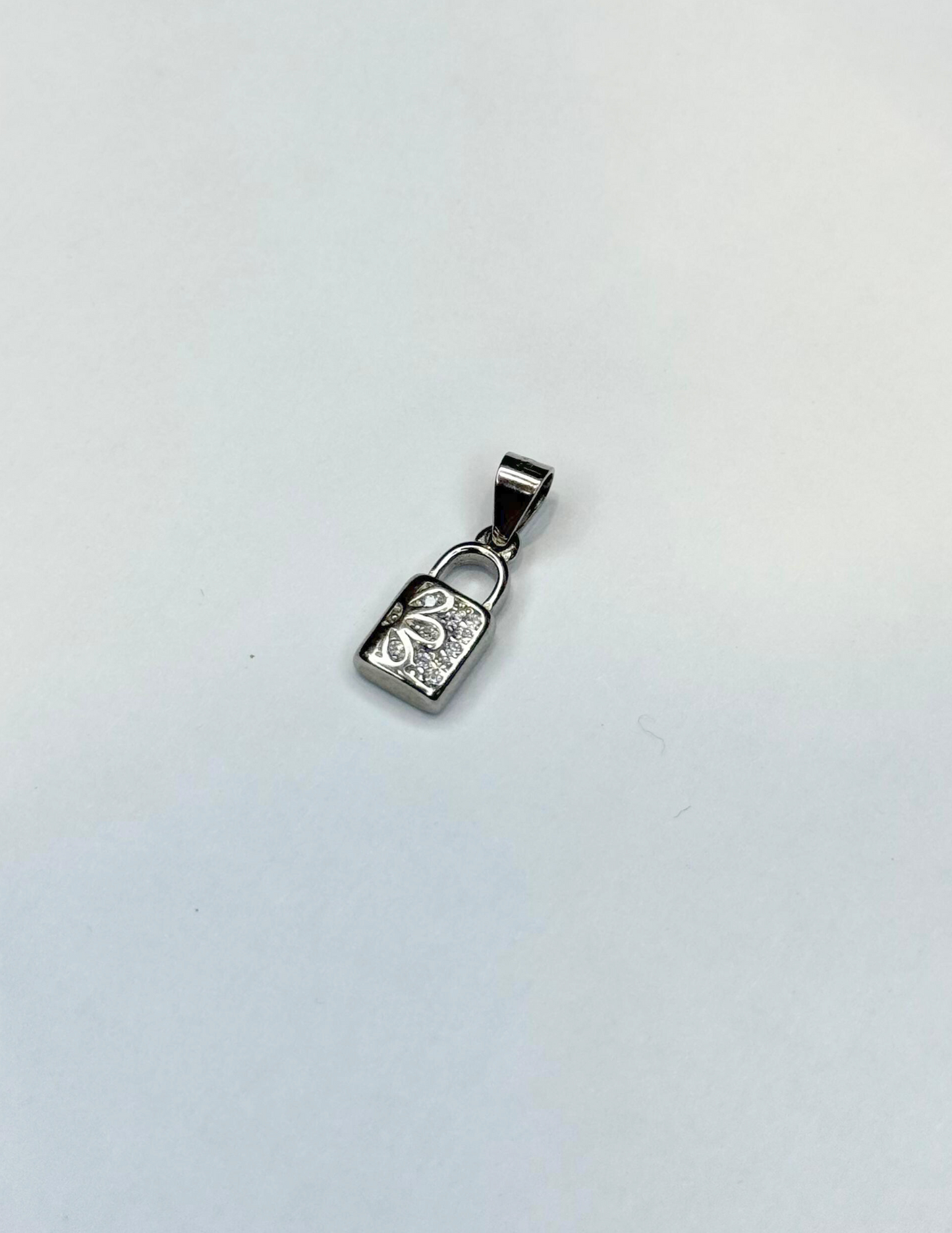 Blossom Lock Pendant in 92.5% Sterling Silver