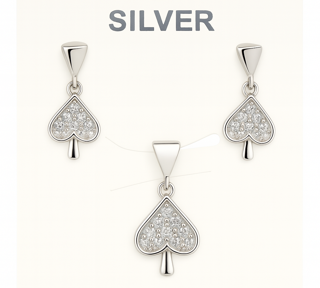 Twinkle Spade 92.5% Sterling Silver Set