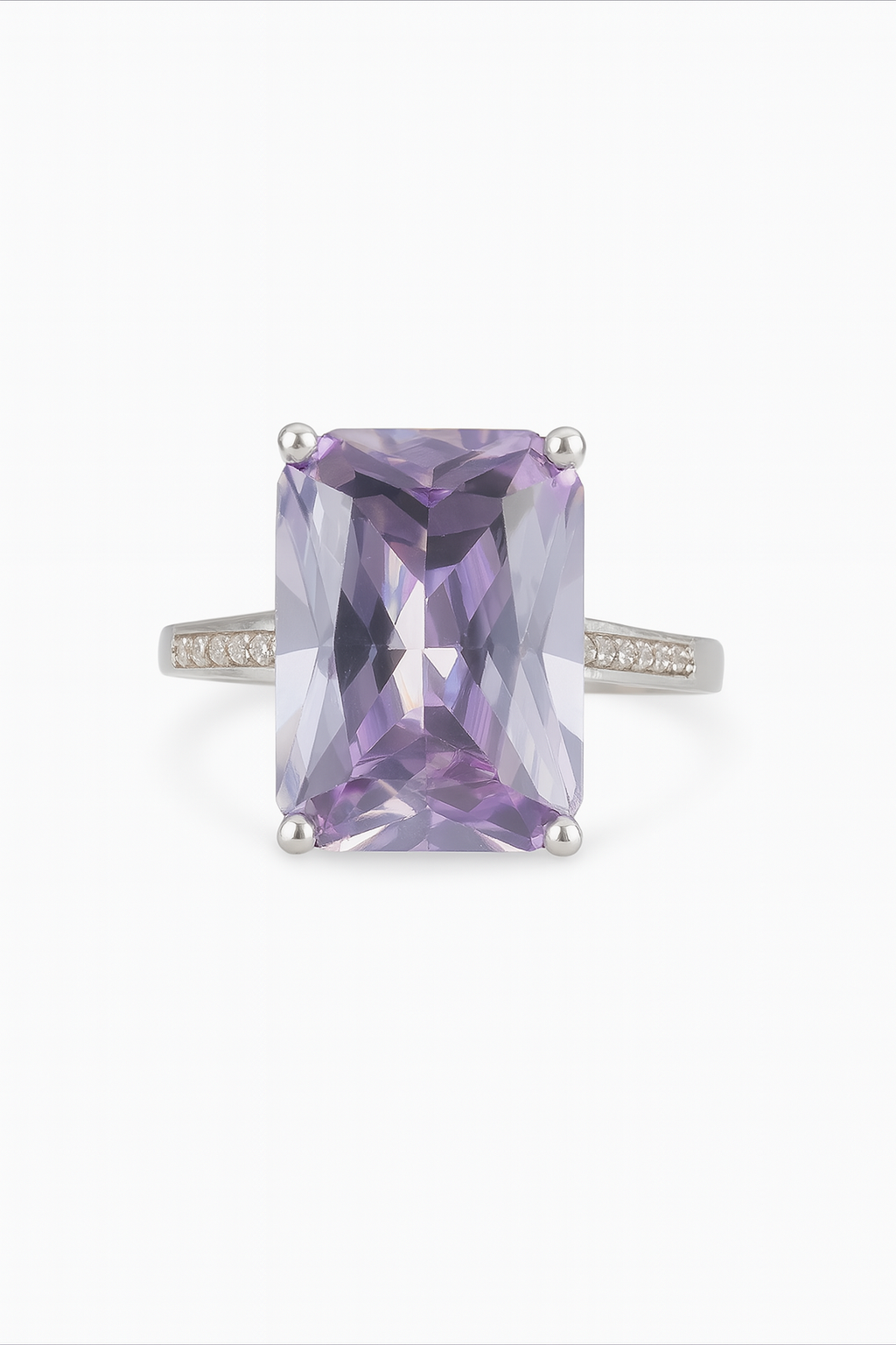 Lavender Shine 92.5% Sterling Silver Ring