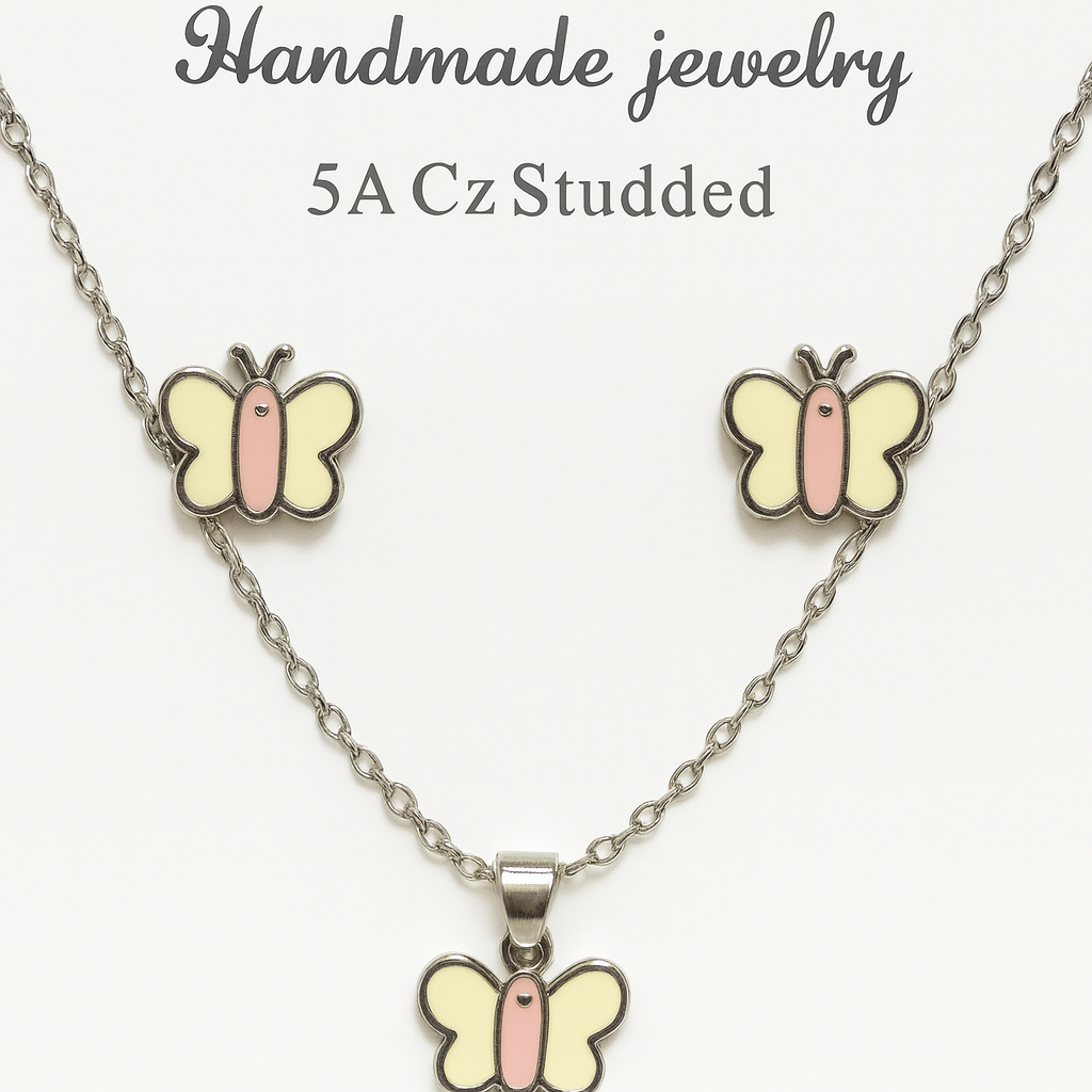 Blush Wings Butterfly Set 92.5% Silver Set