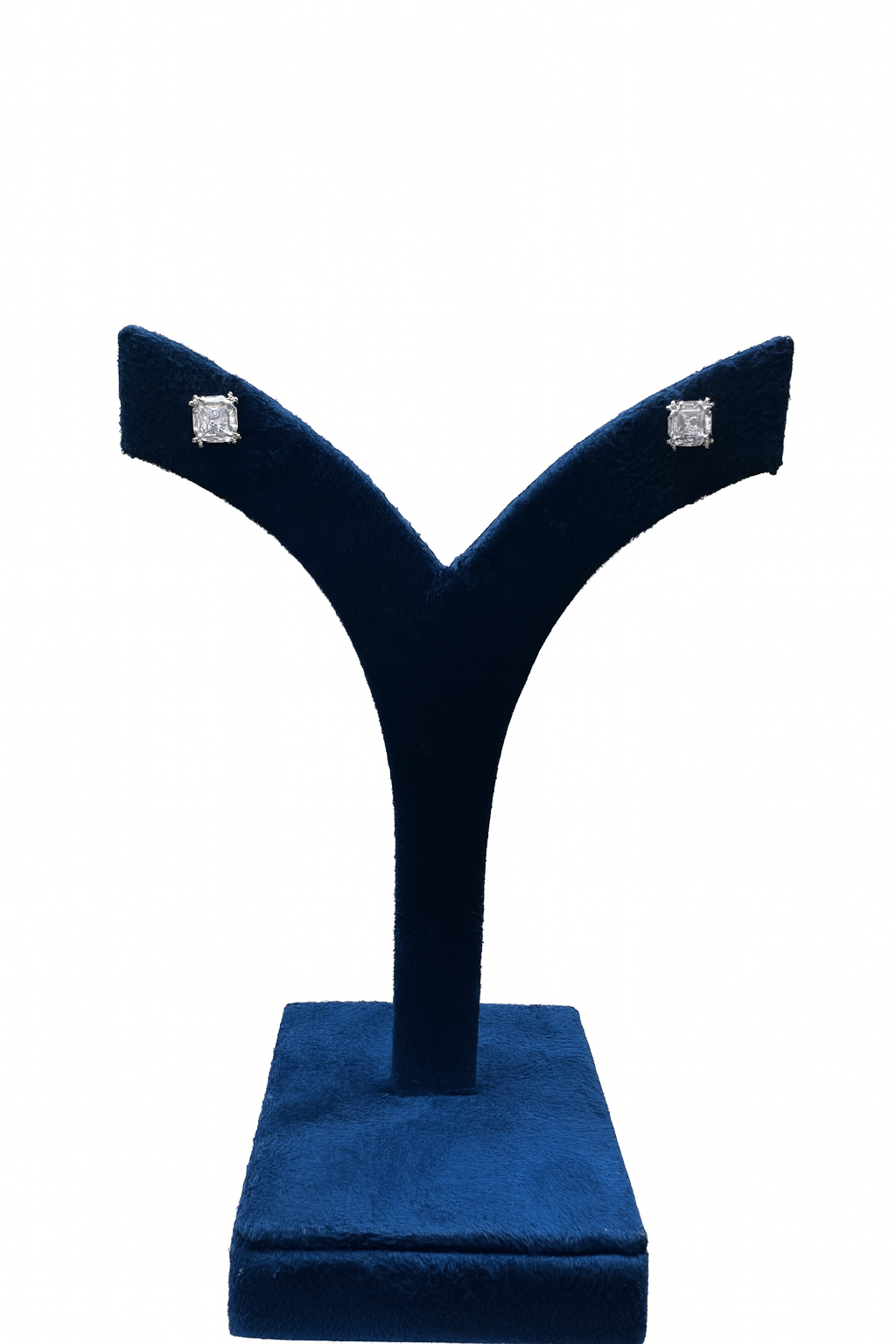 Radiant Square Cut Stud 92.5% silver Earrings