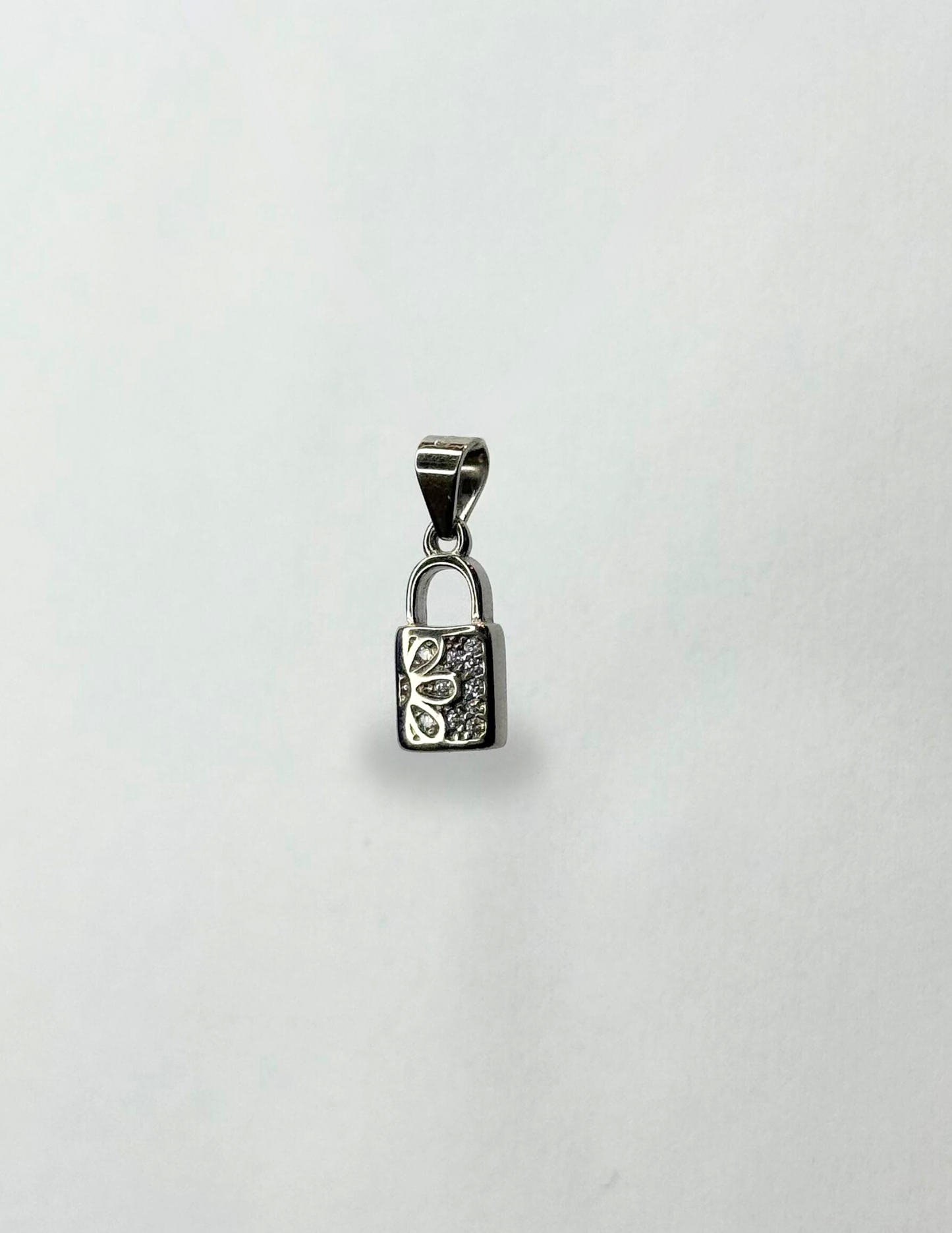 Blossom Lock Pendant in 92.5% Sterling Silver