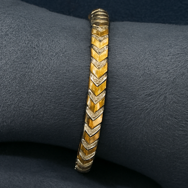 Textured Link Sterling 92.5% Silver Bracelet