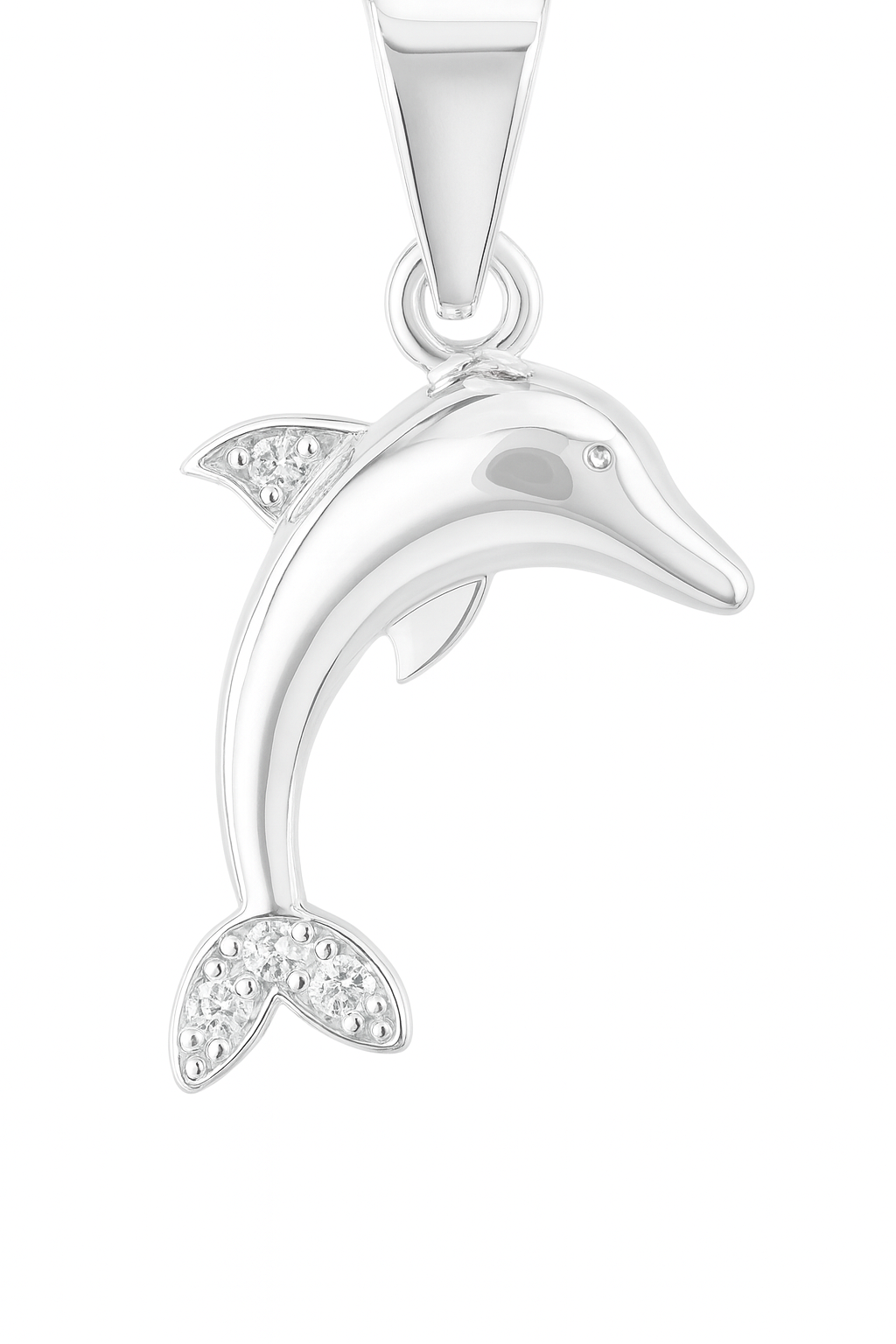 Graceful Dolphin 925 Sterling Silver Pendant