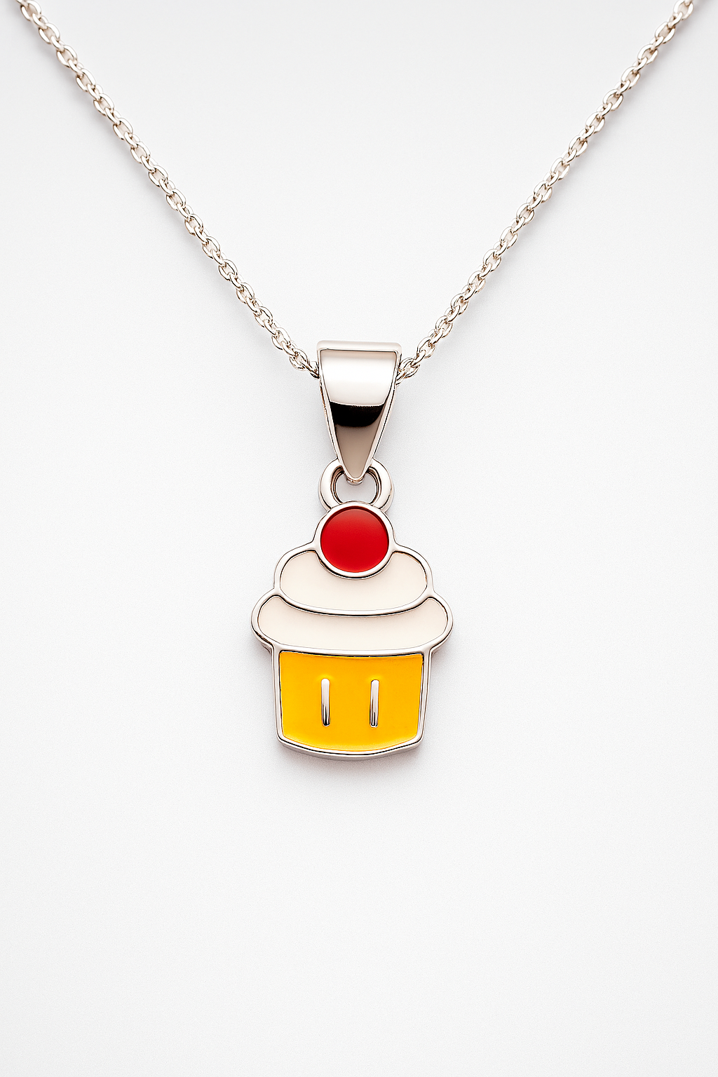 Cherry Cupcake Delight Jewellery 92.5% Silver Set