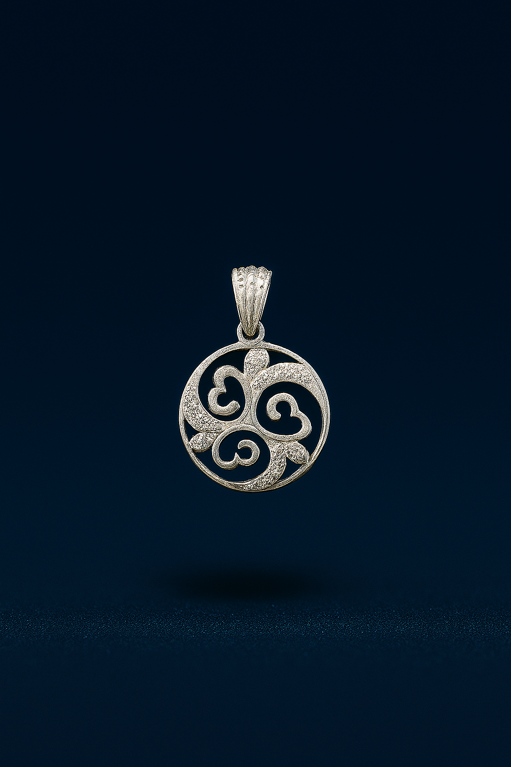 Trinity Hearts 60% Silver Pendant