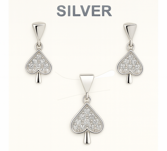 Twinkle Spade 92.5% Sterling Silver Set