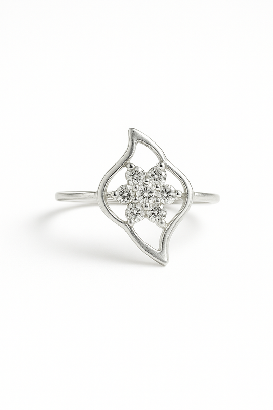 Petal Glow 92.5% Sterling Silver Ring