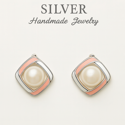 Blush Pearl Harmony 92.5% Sterling Silver Earrings
