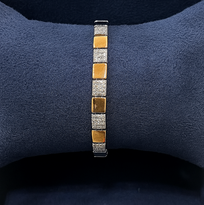 92.5% Sterling Silver Luxe Grid Bracelet