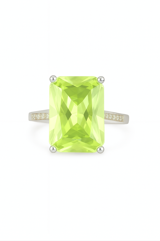Mint Glow 92.5% Sterling Silver Ring