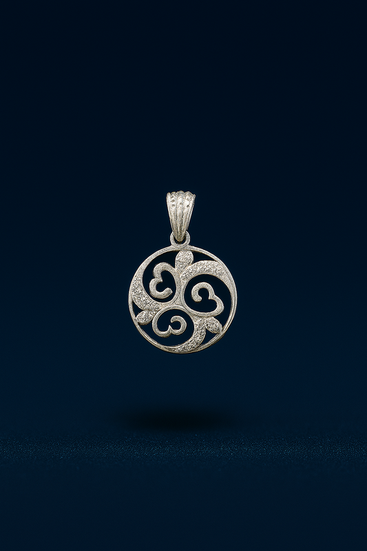 Trinity Hearts 60% Silver Pendant